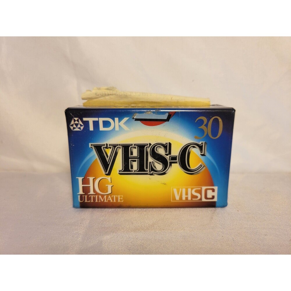 1 TDK VHS-C HG Ultimate 30 Camcorder Tape VHS-C BRAND NEW SEALED TC-30HG